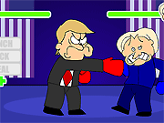 Флеш игра онлайн Великий Американский Бой! Клинтон против Трампа