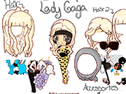 Флеш игра онлайн Леди Гага Одеваются / The Lady Gaga Dress Up