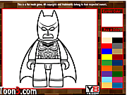 Флеш игра онлайн Бэтман. Детская раскраска / The Lego Movie Kids Coloring