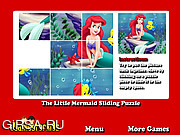 Флеш игра онлайн Маленькая Русалочка / The Little Mermaid Sliding Puzzle 