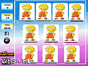 Флеш игра онлайн Игра на память. Симпсоны