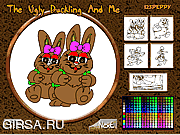 Флеш игра онлайн The Ugly Duckling Online Coloring