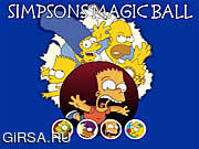 Флеш игра онлайн Simpsons Magic Ball