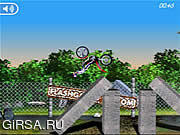 Флеш игра онлайн Мания 2 велосипеда / Bike Mania 2