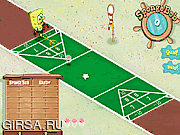 Флеш игра онлайн Sponge Bob Square Pants: Jellyfish Shuffleboard