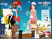 Флеш игра онлайн Winter Dress Up