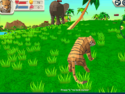 Флеш игра онлайн Тигр симулятор 3D / Tiger Simulator 3D