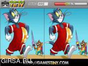 Флеш игра онлайн Том и Джерри - Найди отличия / Tom And Jerry : Chases And Battles