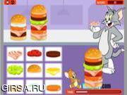 Флеш игра онлайн Том и Джерри: гамбургеры / Tom And Jerry Hamburger 