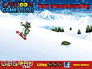 Флеш игра онлайн Спортсмен Том / Tom Snowboarding 