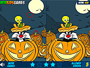 Флеш игра онлайн Мультяшек Различия Хэллоуин / Toon Halloween Differences