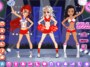Флеш игра онлайн Топ Принцесс Болельщица / Top Princesses Cheerleader