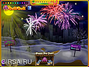 Флеш игра онлайн Toto's New Year Fireworks