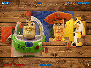 Флеш игра онлайн История игрушек Базз дерева и головоломки / Toy Story Wood and Buzz Puzzle