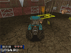 Флеш игра онлайн Трактор мания - 3D парковка