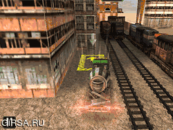 Флеш игра онлайн Железнодорожный вокзал 3D парковка