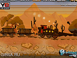 Флеш игра онлайн Поезд Паровая Западная