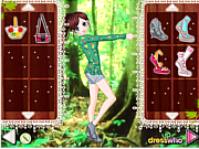 Флеш игра онлайн Натуральный макияж / Tree Hugger Girl Dress Up 