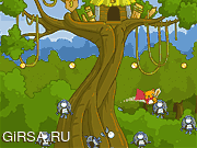 Флеш игра онлайн Защитник леса / Treehouse Hero