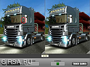 Флеш игра онлайн Грузовик. Найдите отличия 2 / Truck Difference 2 