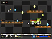 Флеш игра онлайн Приключения грузовика / Truck Gem Quest 