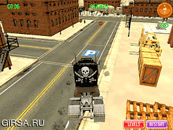 Флеш игра онлайн Парковка для грузовиков 3D / Truck Parking 3D