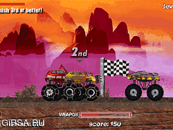 Флеш игра онлайн Война грузовика