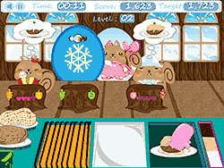 Флеш игра онлайн Тапли кафе орахисовой пасты / Tuppy's Peanut Cafe