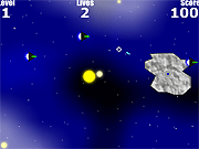 Флеш игра онлайн Ультра Защита Астероид / Ultra Asteroid Defence
