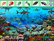 Флеш игра онлайн Найти предметы - Подводный рыбы / Underwater Fish Hidden Object 