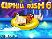 Флеш игра онлайн Безумная гонка 6 / Uphill Rush 6