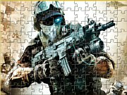 Флеш игра онлайн Солдат / Urban Soldier Jigsaw 