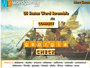 Флеш игра онлайн Орфографическое состязание в США / US States Word Scramble 