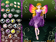 Флеш игра онлайн Валентина Фея Платье Вверх / Valentine Fairy Dress Up