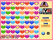 Флеш игра онлайн Веселые сердечки / Valentine Hearts Match