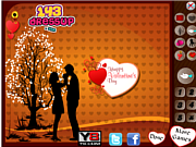 Флеш игра онлайн Валентина Дизайн Карты / Valentines Card Design