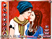 Флеш игра онлайн Вампиры. Любовный поцелуй / Vampire Couple Love Kiss