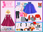 Флеш игра онлайн Винтажный стиль для Барби / Vintage Style Barbie Dressup