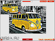 Флеш игра онлайн Веселое такси. Пазл / VW Camper Taxi