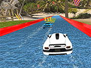 Флеш игра онлайн Воды Автомобильные Гонки Слайд