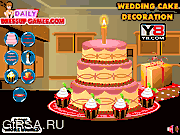 Флеш игра онлайн Укрась свадебный торт