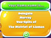 Флеш игра онлайн Как твое имя ламы?