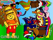 Флеш игра онлайн Winnie the Pooh Dress Up