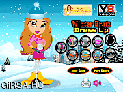 Флеш игра онлайн Зимний образ / Winter Bratz Dress Up 
