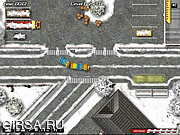 Флеш игра онлайн Зимнее путешествие на автобусе 2