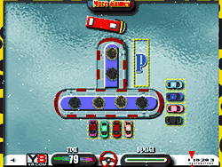Флеш игра онлайн Зимняя Автобусная Парковка