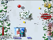 Флеш игра онлайн Гонка на снегоходе 2