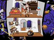 Флеш игра онлайн Дом Ведьмы Хэллоуин Украшения / Witch House Halloween Decoration