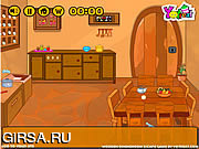 Флеш игра онлайн Освобождение из столовой / Wooden Dining Room Escape