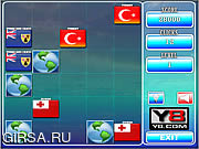 Флеш игра онлайн Флаги Мира Памяти 16 / World Flags Memory 16